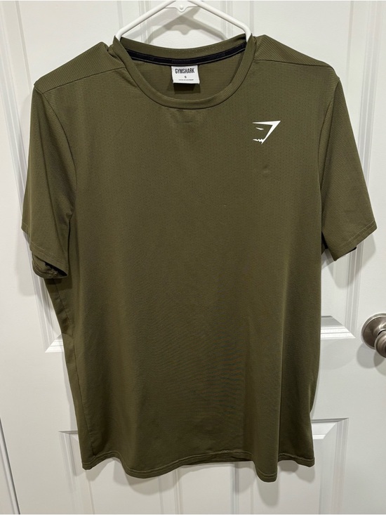 Gymshark Other - Gymshark Classic Logo Olive Green White T-Shirt Men’s U.S. Small